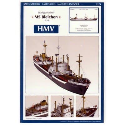 HMV 3374 Papermodel Cargo Freighter MS Bleichen