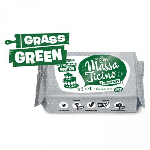 Massa Ticino Grass Green Sugarpaste 250g