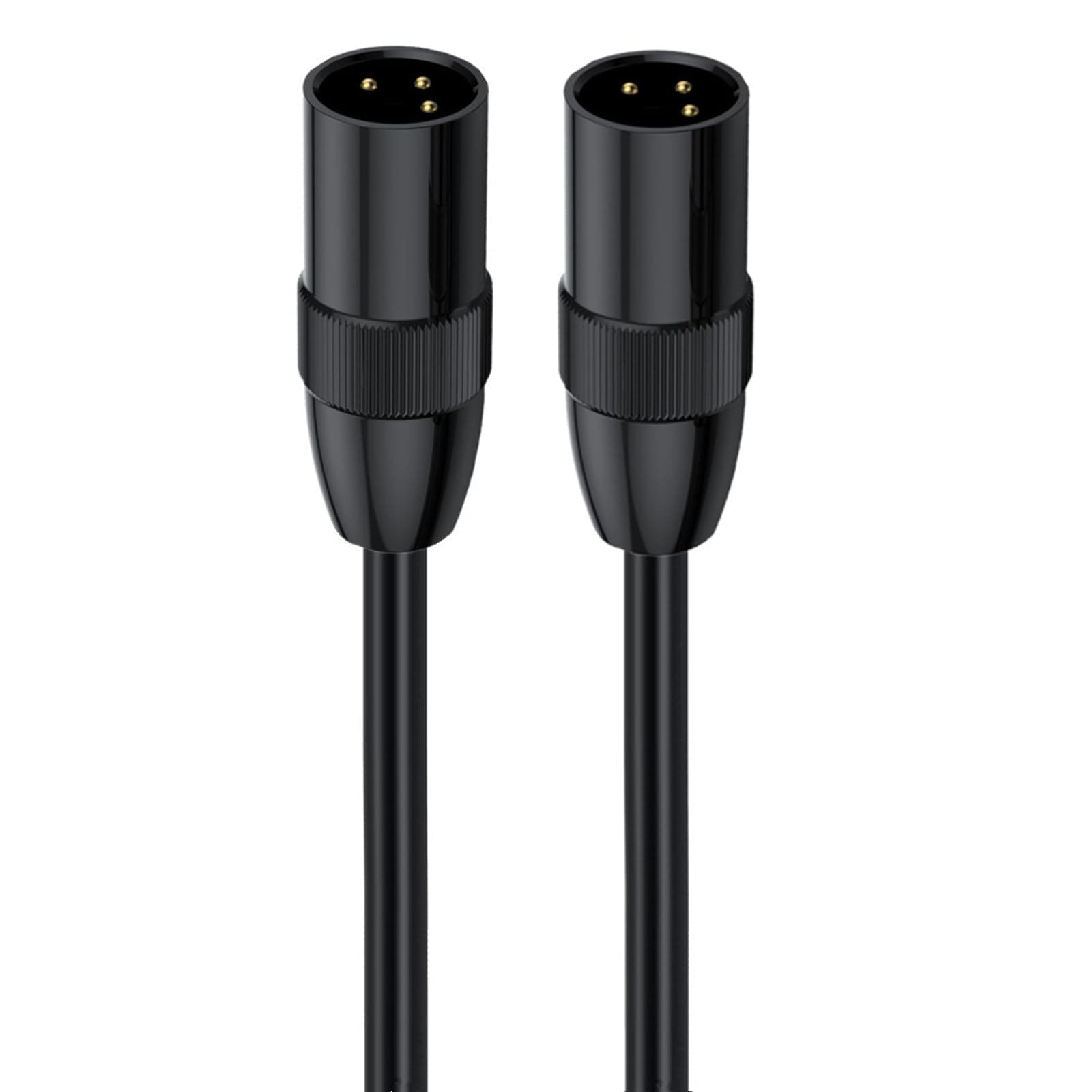 MOTONG XLR Microphone Cable, Gold-Plated 3-Pin XLR to XLR Male to Male Microphone Cable Cord Wire for Speaker, PA System, 0.5M/1.6FT(Male to Male)