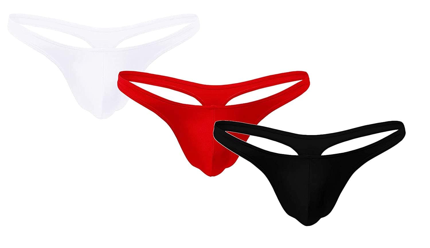 Men's Polyester G-Strings Seamless Briefs Panties Thongs Underpants Innerwear for Boys and Men