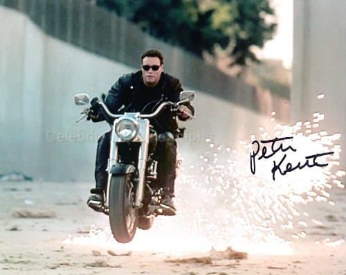 PETER KENT - Arnold Schwarzenegger Stunt Double - Terminator 2 8"x10" Genuine Autograph