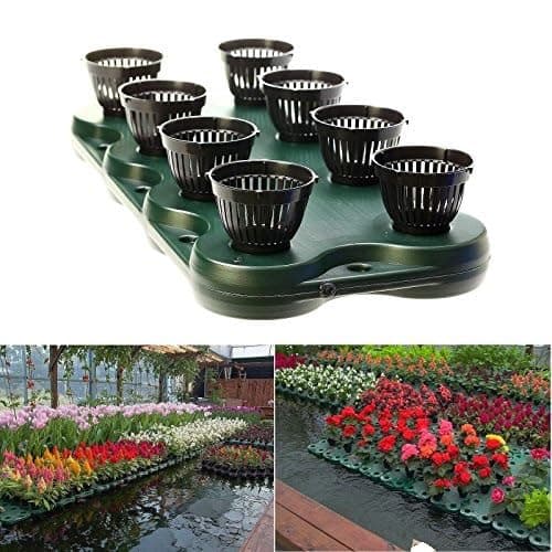 G&B 16 Plugs /2pcs Aquaponics Floating Pond Planter Basket- Hydroponic Island Gardens