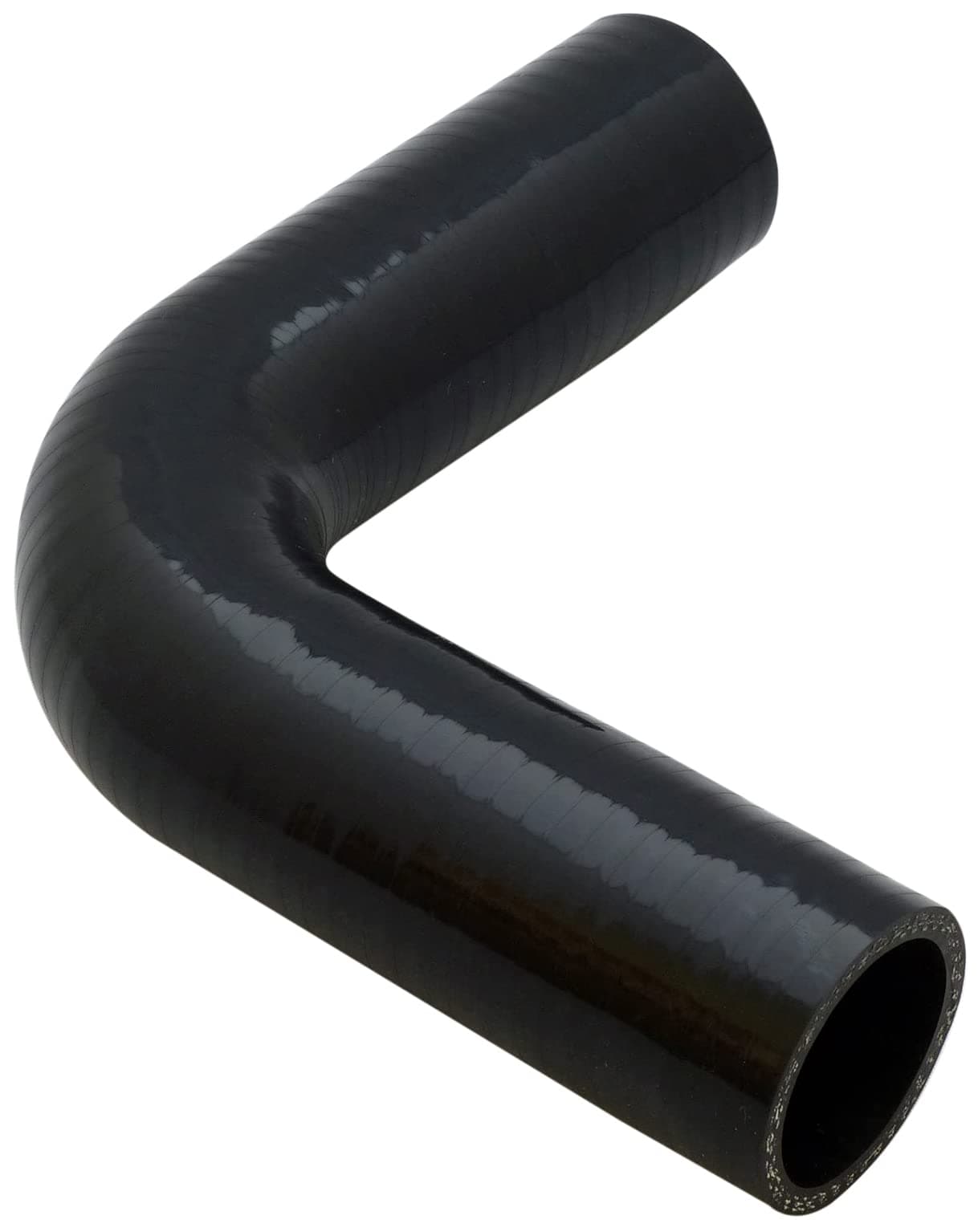 90 degree Silicone Turbo and Coolant Reinforced Hose Elbow ID: 16mm - Black