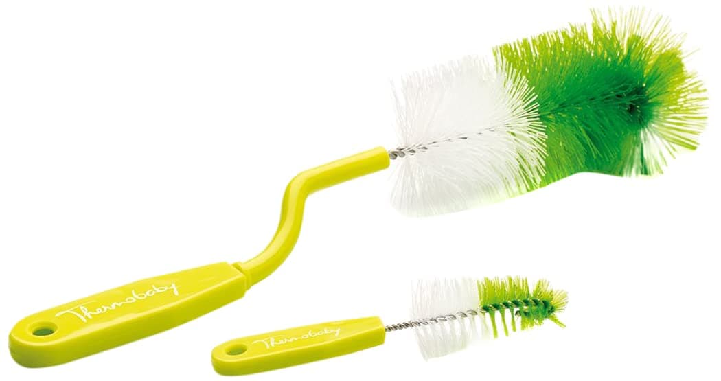 Thermobaby Brush for Baby Bottles and Teats, Green