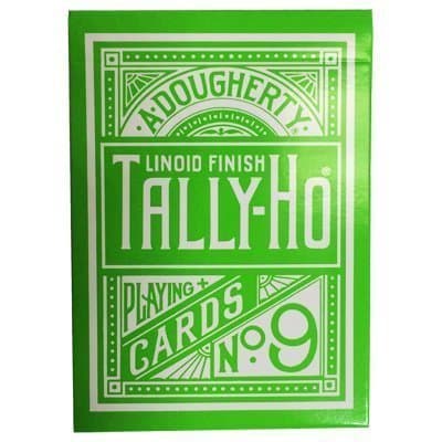 Green Tally Ho Reverse Circle Back Limited Edition Playing Cards