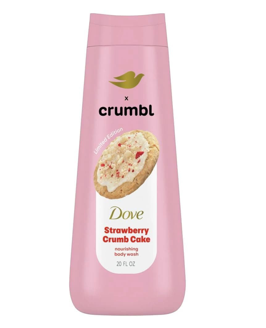 Dove Moisturizing Liquid Body Wash | Strawberry Crumb Cake | 20oz Wash