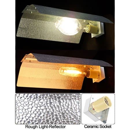 Easy Control 400 Watt MH HPS Plant Grass Herb Flower Growing Grow Light Lamp Switchable Ballast Universal Reflector