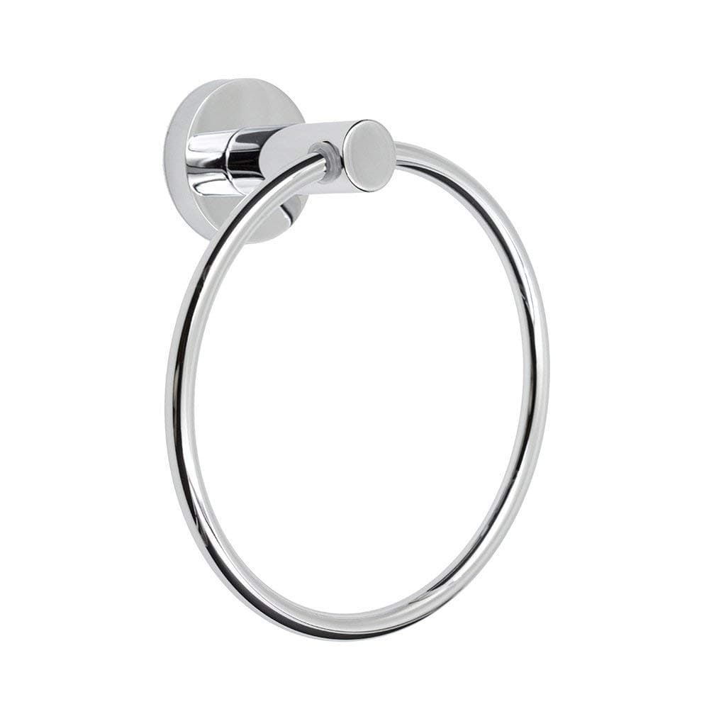 Yizhet Towel Holders for Bathrooms, Wall Mount Towel Rings, 180° Rotation, Round Design, Stainless Steel
