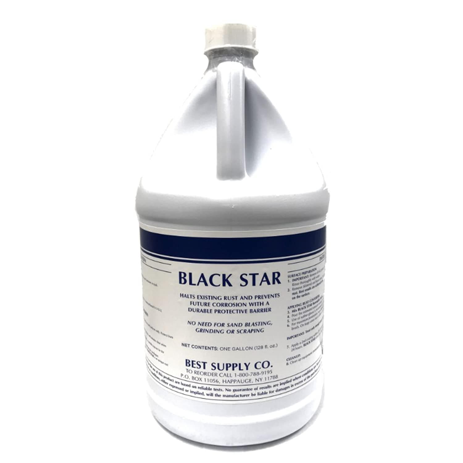 BLACK STAR MRO Chem Rust Converter - Converts Rust on Any Steel Surface - 1 Gallon
