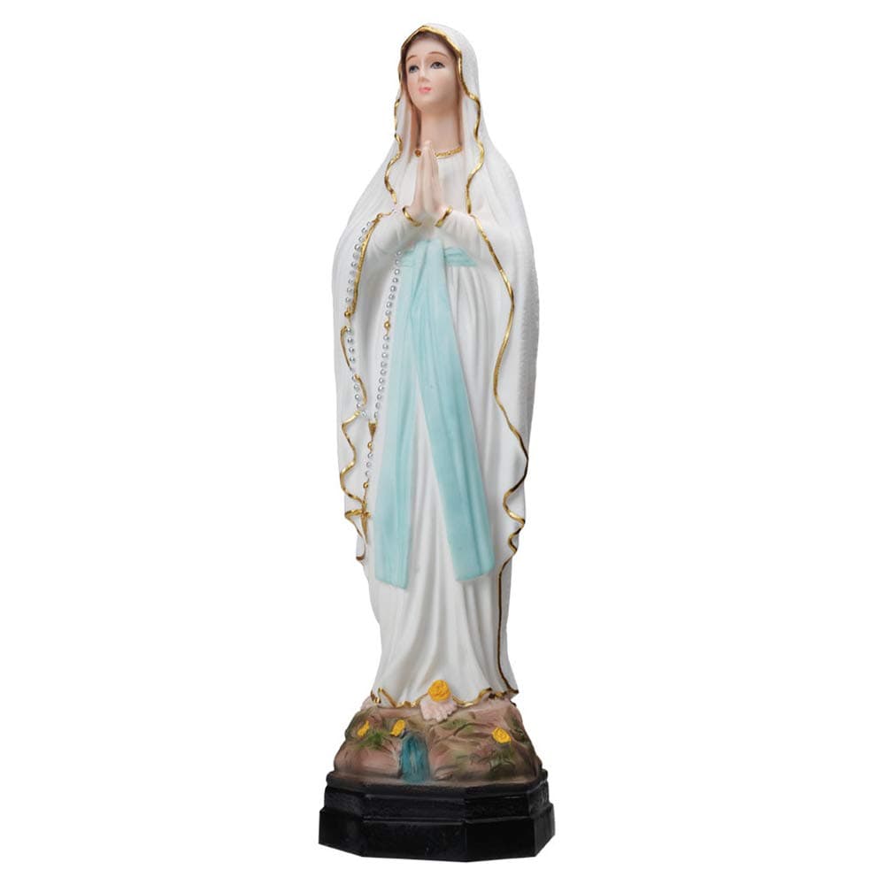 SINECERA Our Lady of Lourdes 17" Onyx Statue