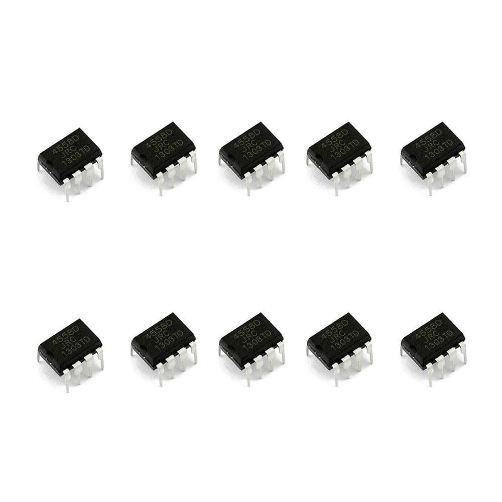 10PCS JRC4558D NJM4558D JRC 4558 4558D DIP8 OPAMP CHIP IC