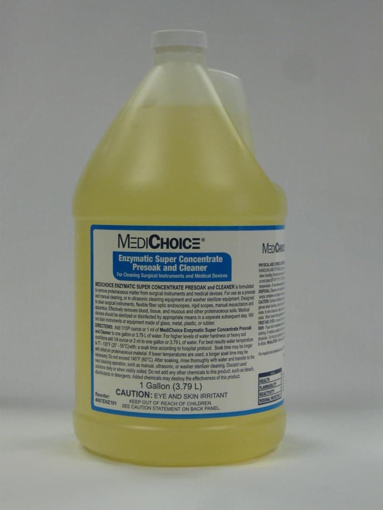 MediChoiceMedical Enzyme Cleaner Pre-Soak, Non-Corrosive, 1 Gallon, 1314ENZ001 (1 Per Pack)