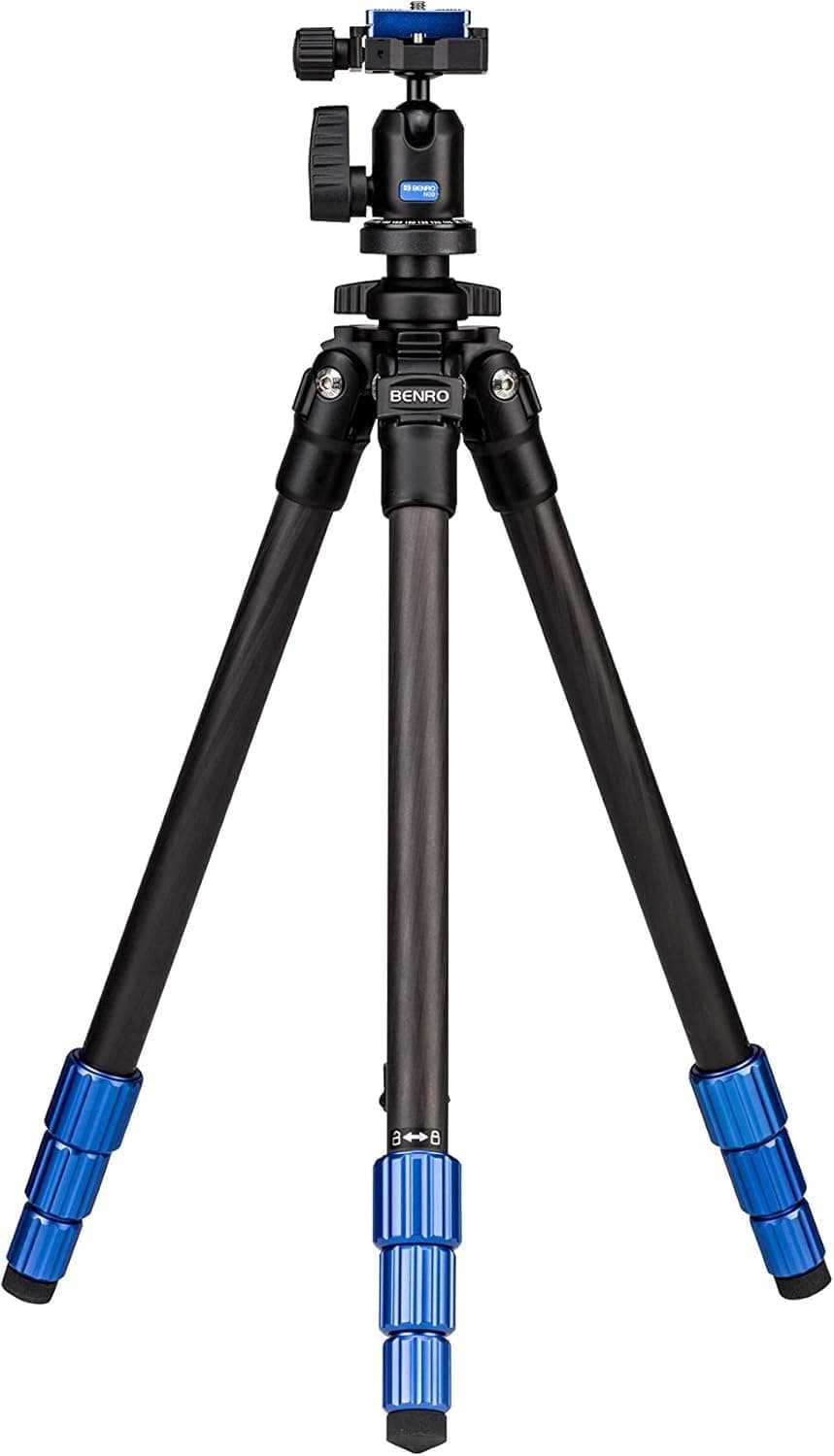 SLIM Carbon Fibre Lightweight Travel Tripod Kit (TSL08CN00) Compact Design, 8.8lb Capacity, Arca-Swiss Ball Head, and Reversible Centre Column