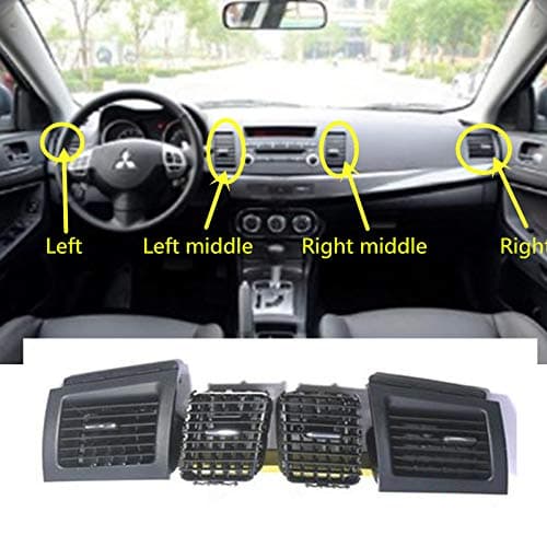 Fastener & Clip 1pcs Car Dashboard AC Air Conditioner Vent Outlet for Mitsubishi Lancer EX 2010-2015 - (Color Name: Right Middle)
