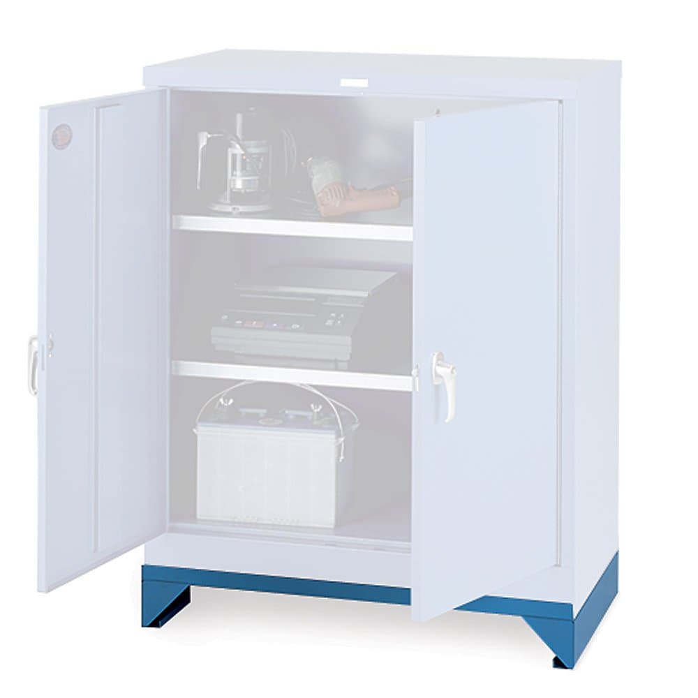 Parent Metal Xhd Series Optional Base For Galvanized-Shelf Heavy-Industrial Grade Cabinets - 36X18" - Blue