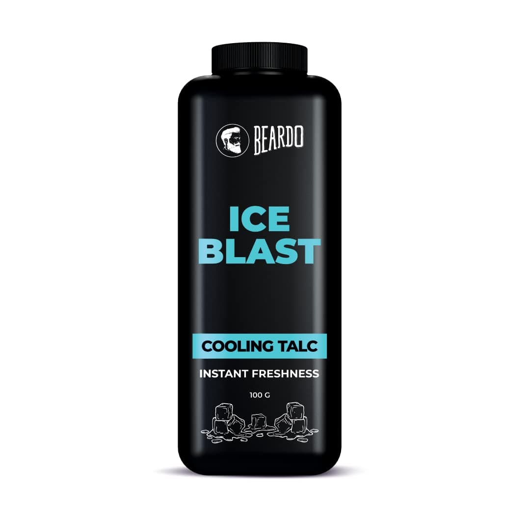 Ice Blast Talc powder for men | INSTANT ICY COOLING Talcum Powder Men | Combat heat with Menthol 250g