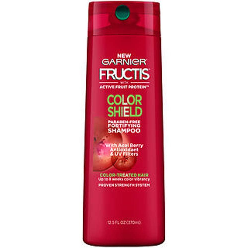 Fructis Color Shield Shampoo, Fortifying Shampoo for Color Treated Hair, Works on All Types and Shades of Hair, Vegan and Paraben Free, 12.5 fl. oz. (Packaging May Vary)