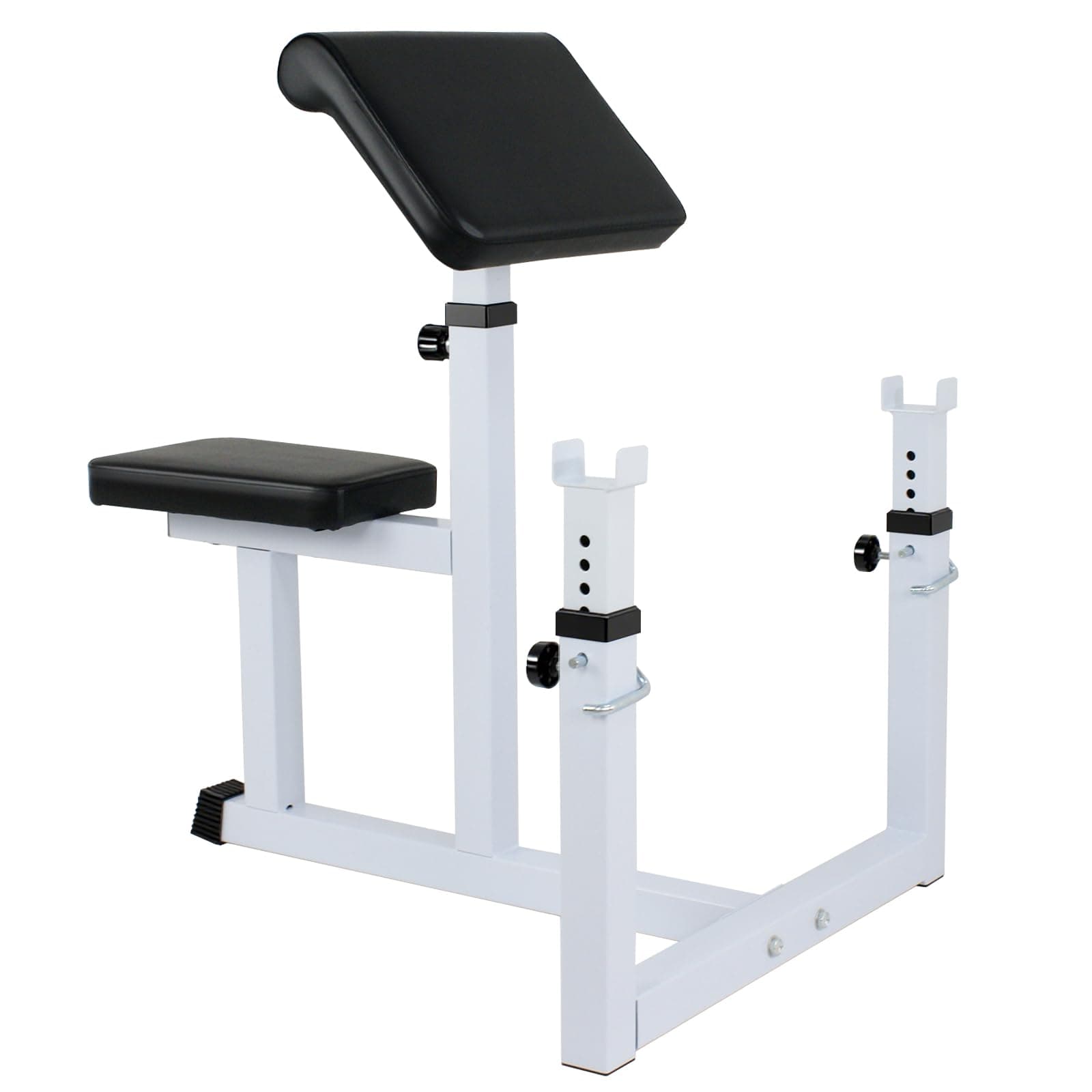 Adjustable Arm Preacher Curl Bench Bicep Strengh Bench Seated Strenghthen Training Isolated Barbell Dumbell Biceps Station for Home Gym