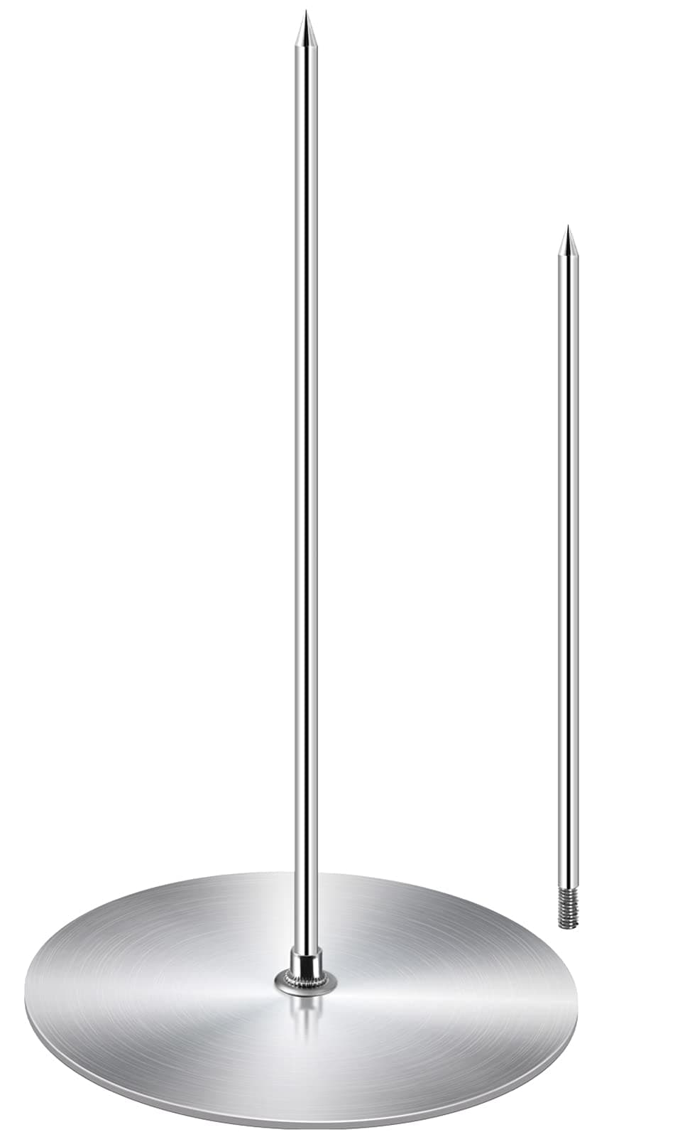 Vertical Skewer Grill - Stainless Removable Vertical Brazilian Barbecue Grilling Rack Meat Spit - Perfect for Steak, Whole Chickens, Whole Fish, Large Meat, 1Pack