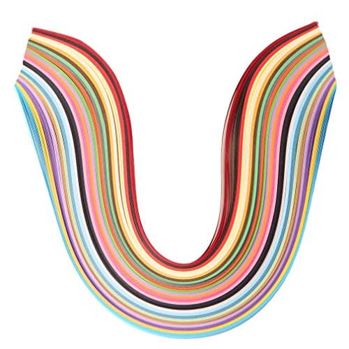 Xeminor Paper Quilling 26 Colors 260 Art Strips Quilling Paper for DIY Crafts and Paper Arts