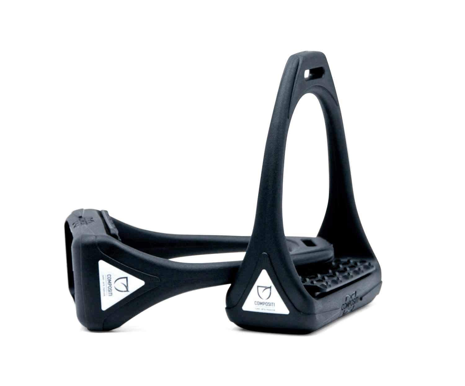 Compositi Reflex Plastic Stirrups Flexible Wide Tread, Reflex Stirrups Black/Black
