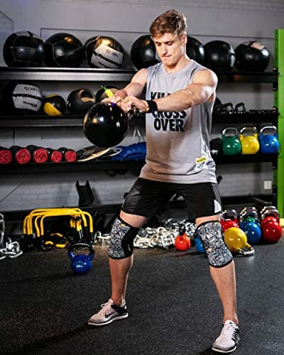 AEOLOS Knee Sleeves (1 Pair),7mm Compression Knee Braces for Heavy-Lifting,Squats,Gym and Other Sports (XX-Large)