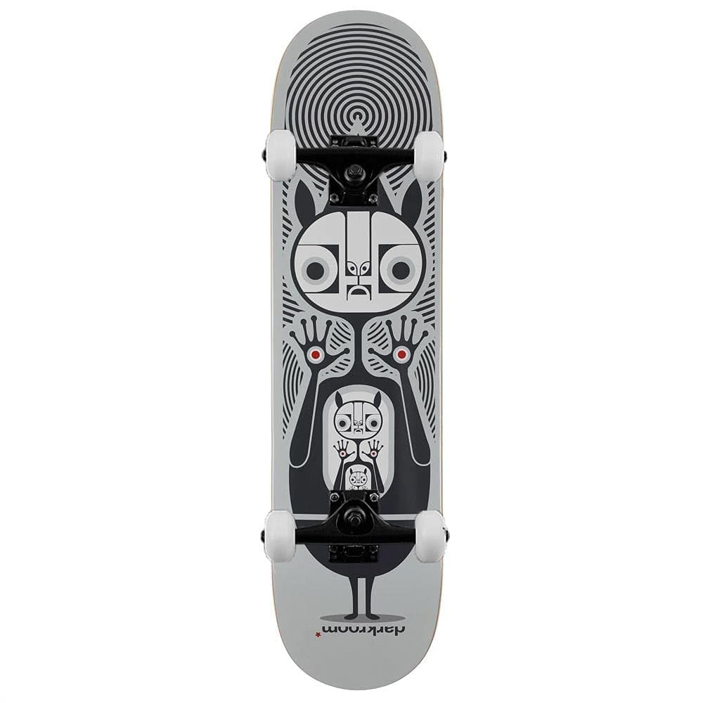Alien Workshop Darkroom Skateboards Transmission Complete Skateboard Grey 8"