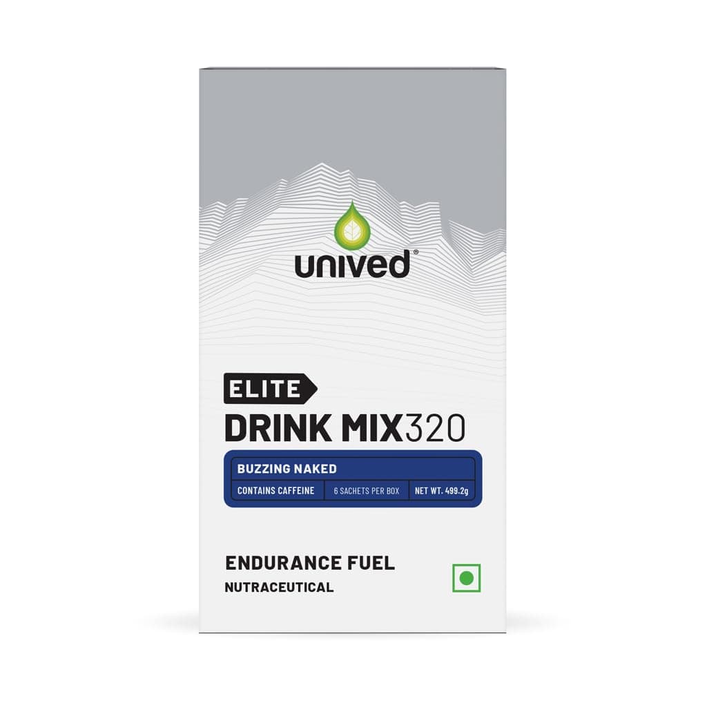 Elite Drink Mix 320 | High Calorie Energy Drink | 2:1 Ratio & 80g Carbohydrates with 1705mg Essential Electrolytes | Endurance Athletes Sports Drink (Buzzing Naked (100mg Caffeine))