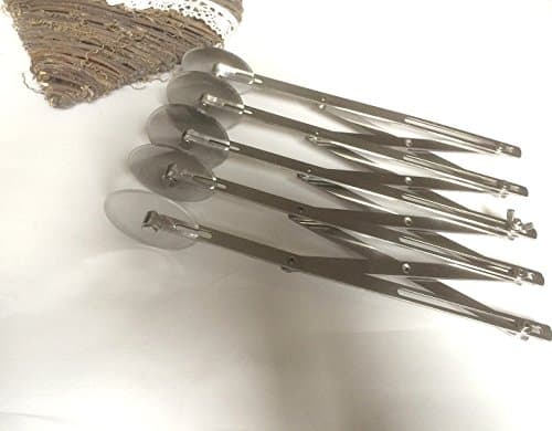 Professional dough cutter, stainless steel, 5 wheels adjustable cake divider, pastry wheel