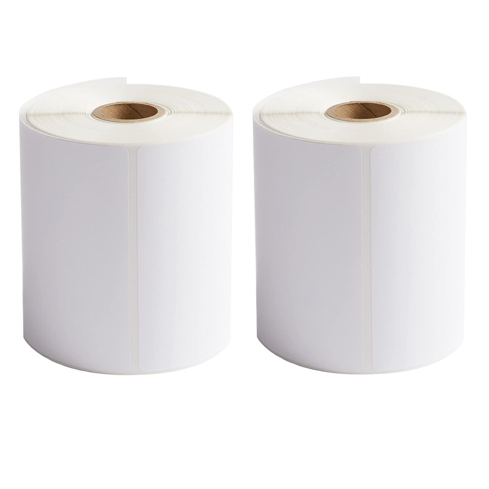 2 Rolls 4x6 Direct Thermal Shipping Labels, 250 Labels/Roll, 1'' Core, Compatible Zebra 2844 ZP-450 ZP-500 ZP-505