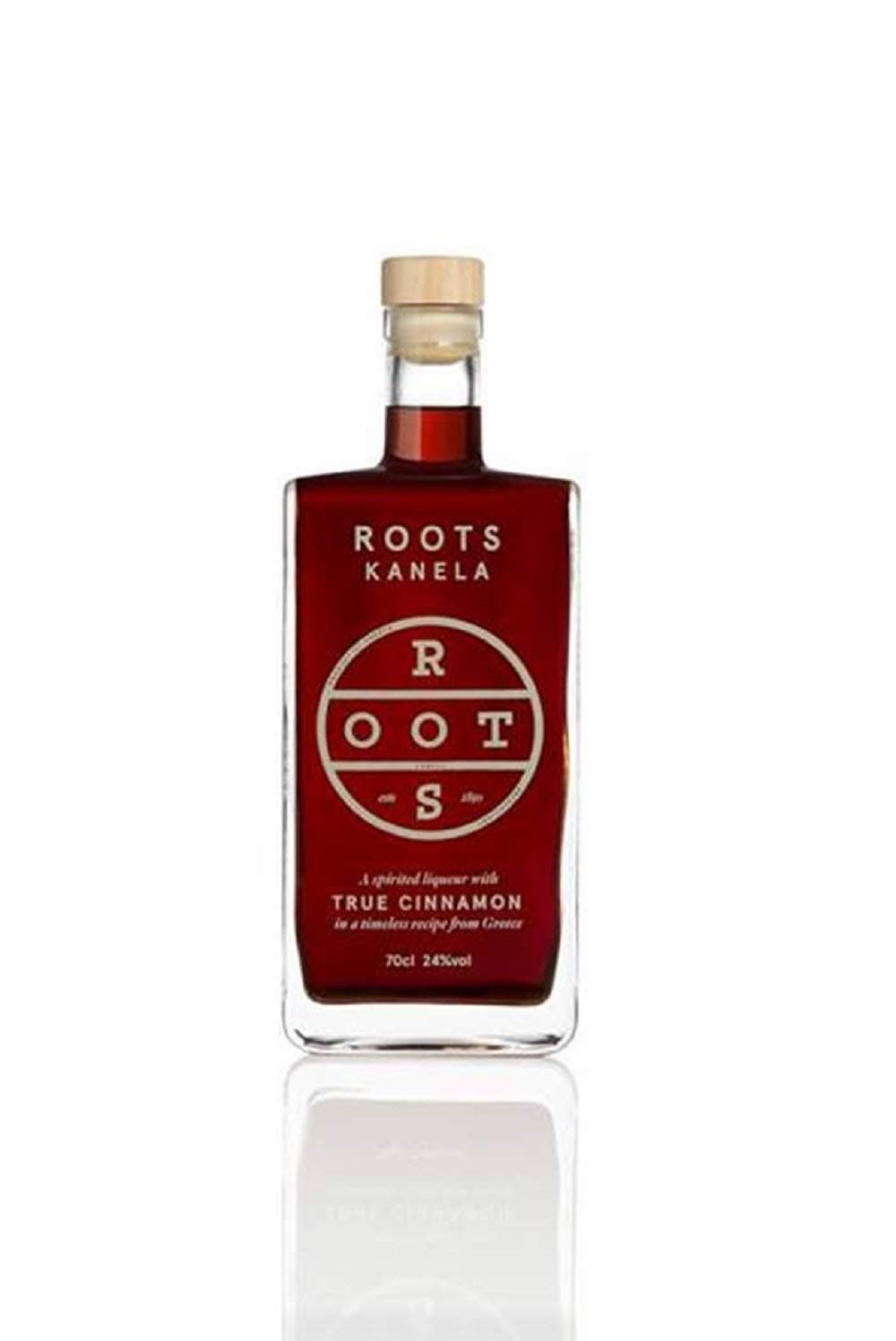 RootsKanela Cinnamon Flavoured 100% Natural, Greek Liqueur, 70 cl