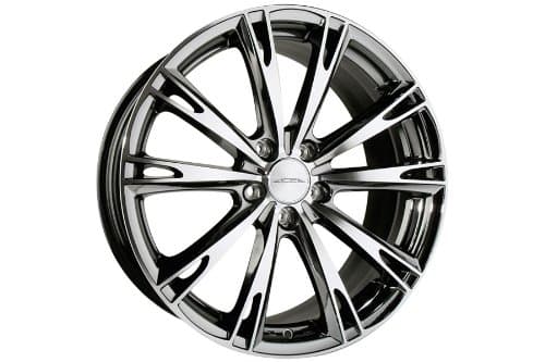 20" Wheels Ace Aspire 20x8.5 20x10 Black Chrome Concave Wheels Rims Fits 2014 Infiniti Q60 Coupe 5x114.3