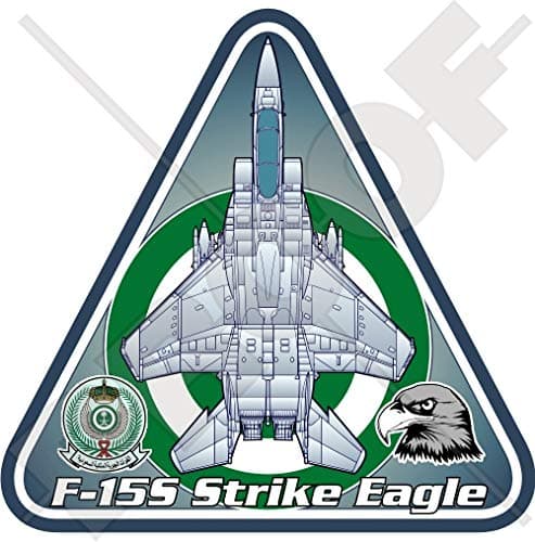 Mcdonnell Douglas-Boeing F-15S Strike Eagle Royal Saudi Air Force F-15 RSAF S.Arabia Aircraft, Saudi Arabian Armed Forces Vinyl Sticker, Decal