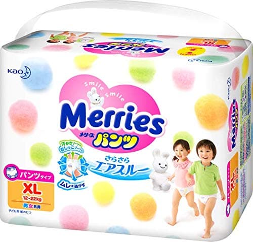 Merries Kao Baby Pants Diaper XL 38 Pieces x3 Bags Deal (12-22 kg)