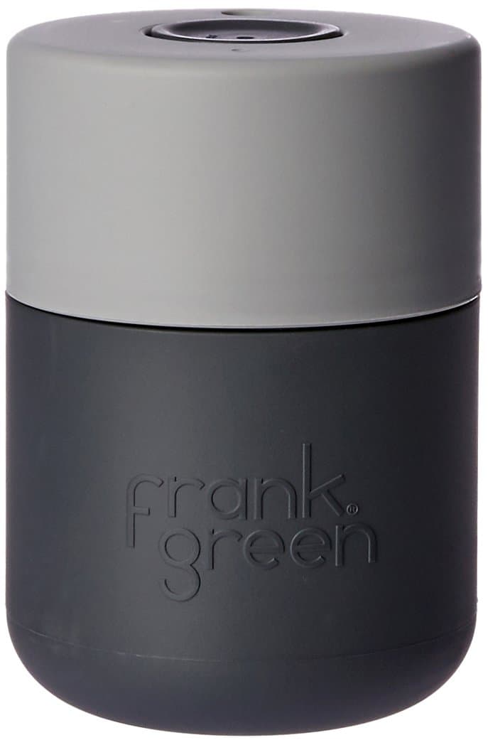 Frank Green SmartCup – Taza ANTIDERRAME pour Coffee/Te/Water, 12 oz Titanium Base, Lid Yellow