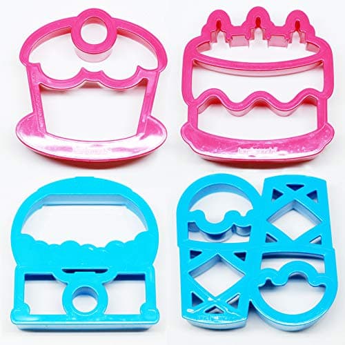 Lunch Punch Sweet Set. Sweet Shaped Sandwich Cutters (Set of 4) by LunchPunch