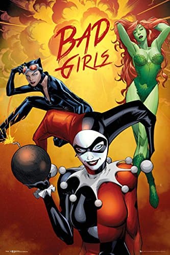 Batman - DC Comcis Poster/Print (Bad Girls - Harley Quinn, Poison Ivy & Catwoman) (Size: 24 inches x 36 inches)