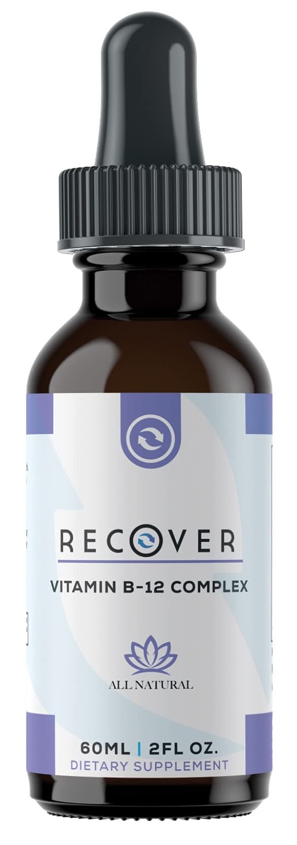 Recover Vitamin B 12 Complex to Support a Healthy Body and Increase B12 Vitamins Reduced by Excessive Consumption. B2 B3 B6 B12 B 5 Mix