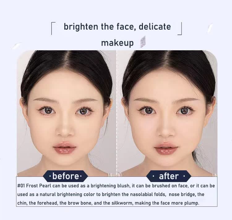 フラワーノウズ ユニコーンシリーズ エンボス加工 ブラッシュナチュラルチークメイク 5g (01 スノーウィーパール)