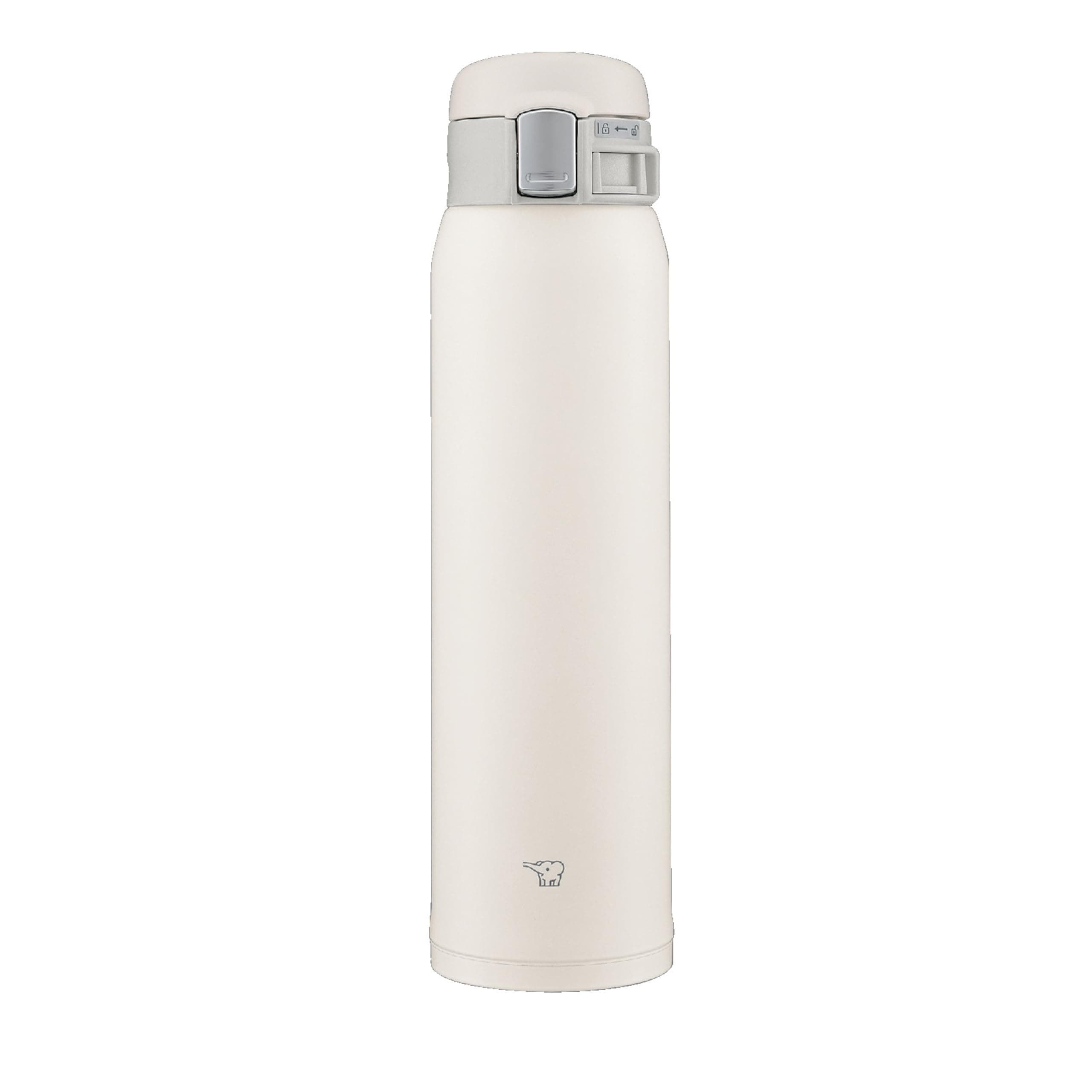 Zojirushi SM-SF60-WM Water Bottle, Direct Drinking, One-Touch Opening, Stainless Steel Mug, 20.3 fl oz (600 ml), Pale White
