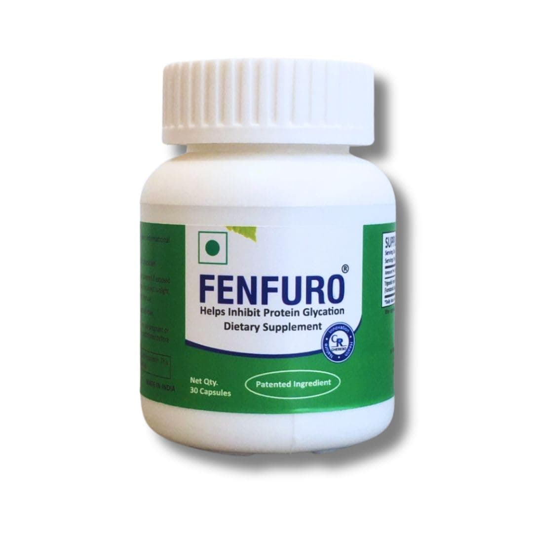 Fenfuro dietary supplement for blood glucose/sugar | Patented, Clinically Evaluated, Natural Formula| fengreek seeds extract | 30 Capsules Pack
