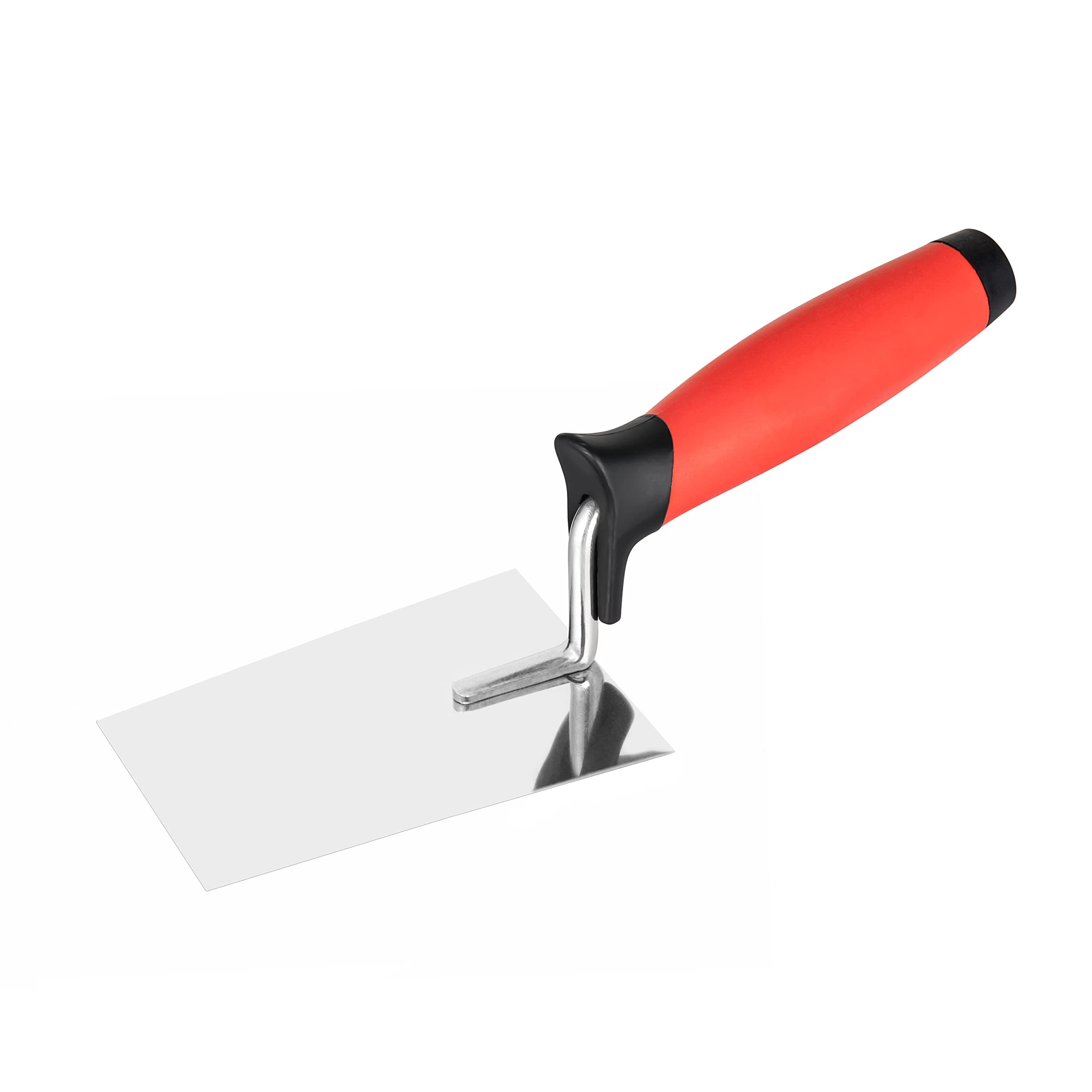 Handy 120 Bucket Trowel | Soft Grip Handle | Tile, Brick, Concrete, Plaster | Ergonomic Hanging Shape, Rust-Resistant Stainless Steel | Heavy-Duty Home or Construction Use - by MASTA Tools