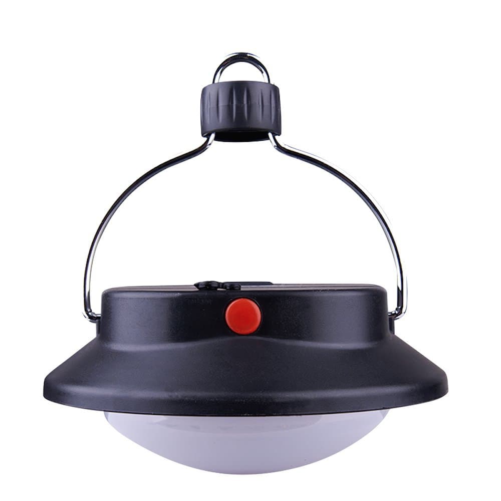 SUBOOS LED Portable Camping Tent Light, Super Bright with 3 Light Modes, 100h Runtime, Waterproof, Battery Powered Outdoor LED Lantern with Foldable Hook, Carabiner, Great for Hurricane, Emergency, Hiking, Power Outages(Carabiner Included)