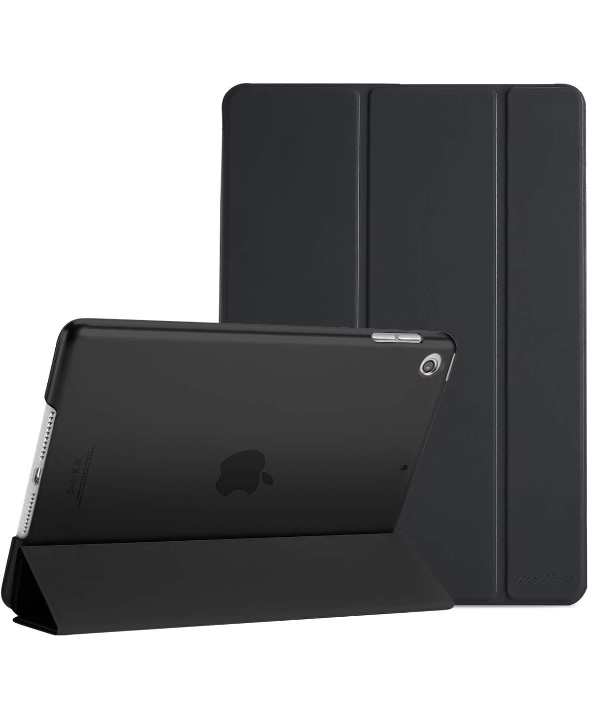 iPad 10.2 Case 9th Gen 2021/ iPad 8th Gen 2020/ 7th Gen 2019, Slim Stand Hard Back Shell Protective Smart Case Auto Wake/Sleep Cover for 10.2 Inch iPad 9/8/7 -Black
