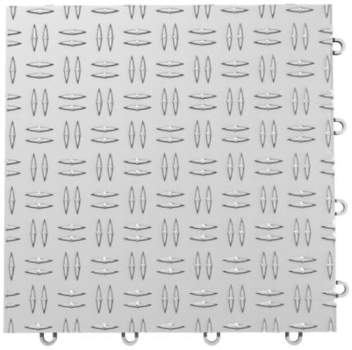 GarageTrac 12'' X 12" Interlocking Garage Floor Tile : Alloy