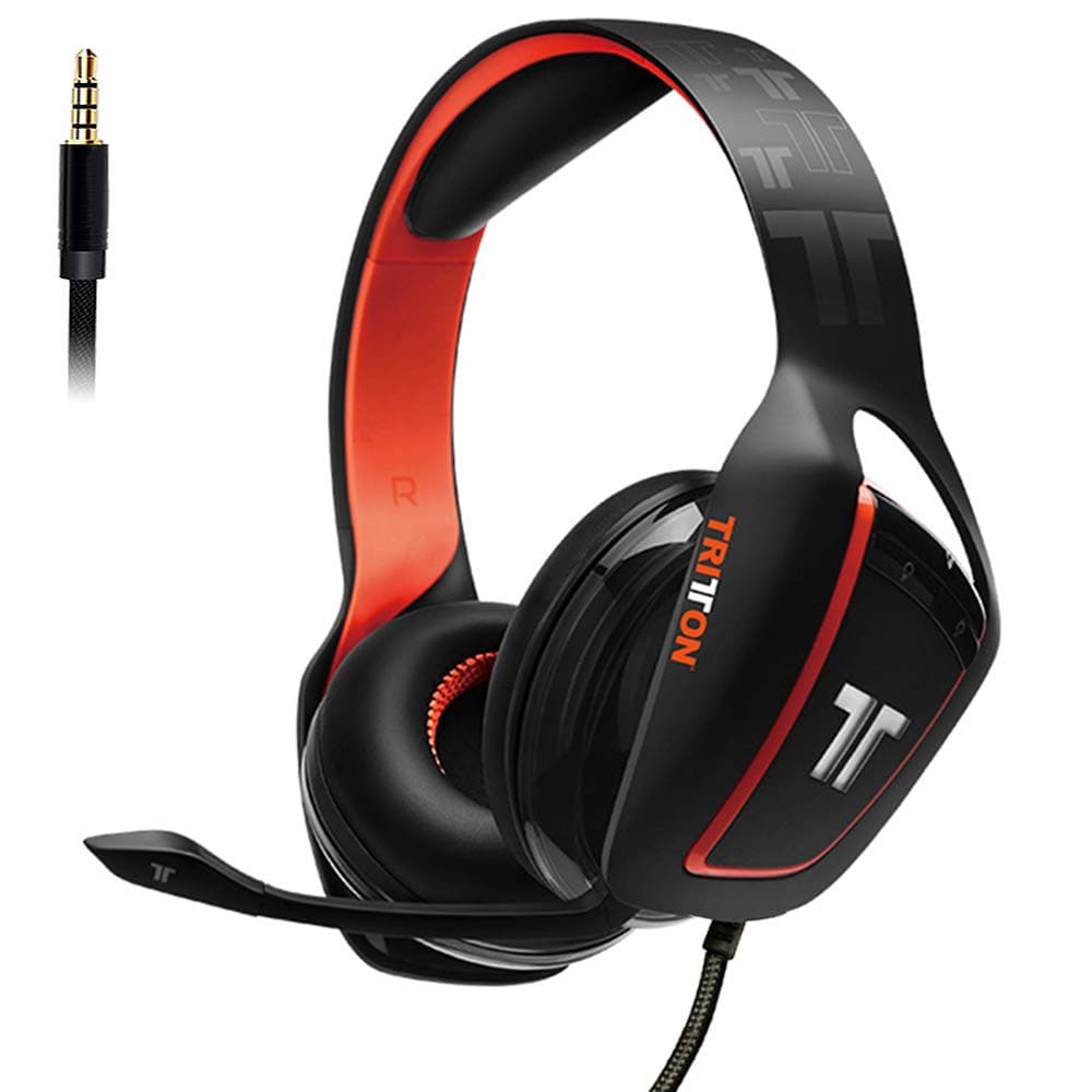 TRITTON ARK Elite 7.1 Surround RGB Illuminated Gaming Headset Wired Gaming Headphone for PC, Mac, PS4 3.5mm ARK120 3.5mm Cable ARK 120 TRITTON-ARK120