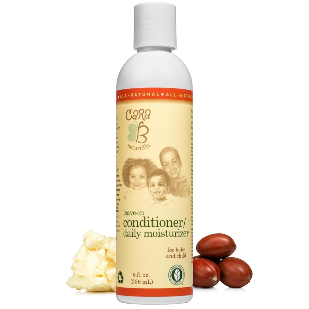 Leave-In Baby Conditioner & Moisturizer for Textured Hair, Detangler for Curls & Coils, Black & Brown Babies, African American Toddlers, Children & Kids of Color, 8 oz