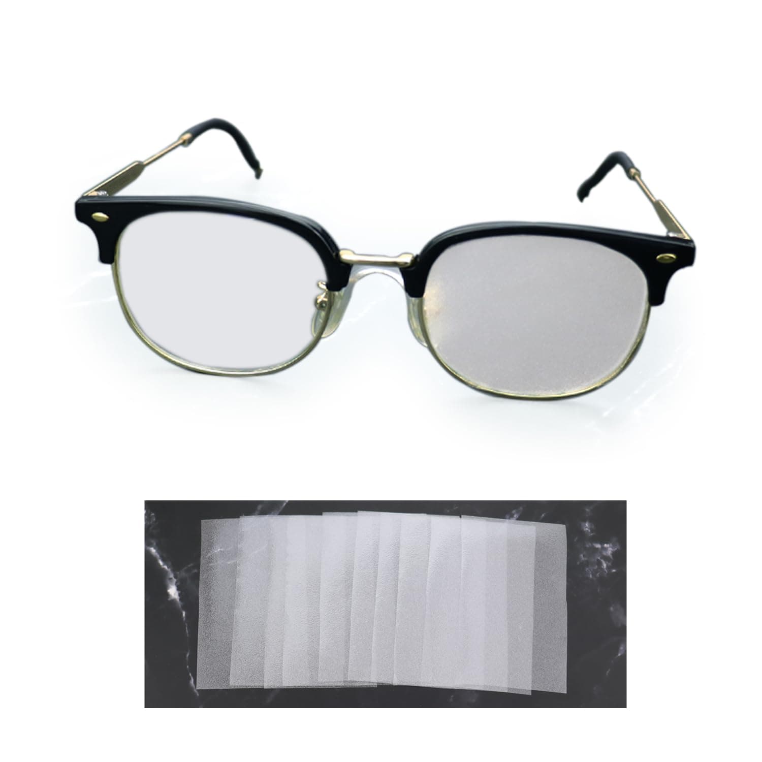 10 Pack Glasses Translucent Eye Patch for Glasses Vision Patching for Lazy Eye Amblyopia Strabismus After Eye Surgery Recovery