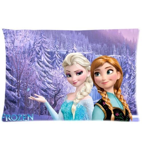 Disney Frozen Elsa Snow Queen Custom Rectangle Pillow Cases Covers Standard Size 20"x30" Two Side-01 by Soundly
