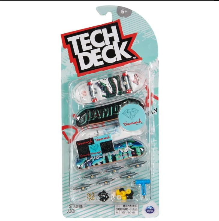 TECH DECKUltra DLX Diamond Supply Skateboards 4 Pack Fingerboard Set New 2023